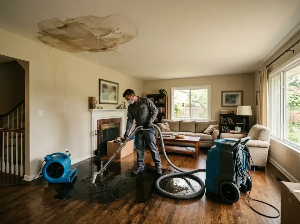 attic-pipe-burst-ceiling-drip-008 — frequently asked questions, Water Damage Restoration & Carpet Care in Lancaster, WI
